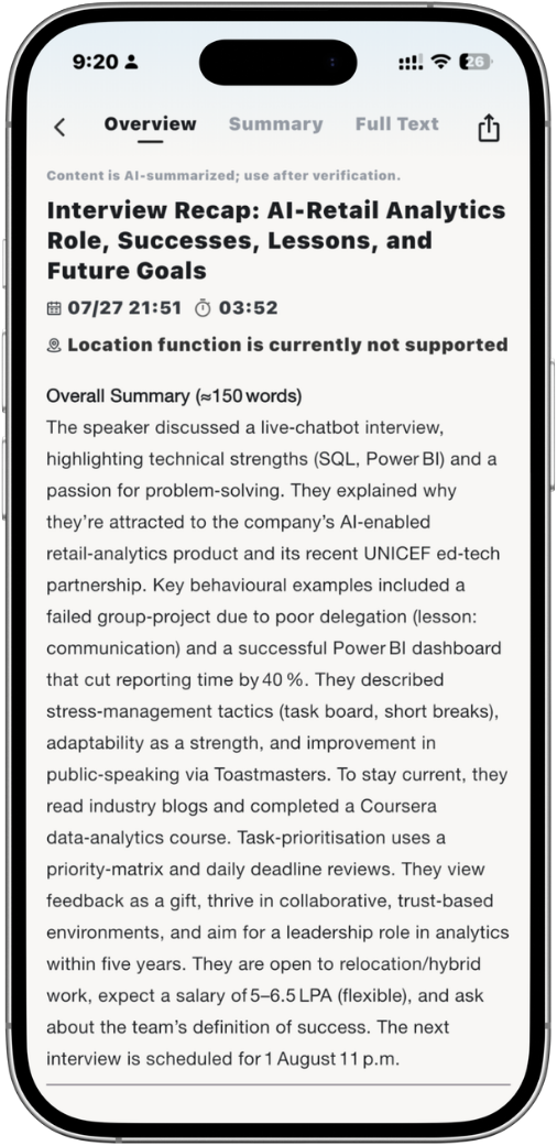 App Notes